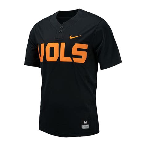 men's nike black tennessee volunteers replica baseball jersey